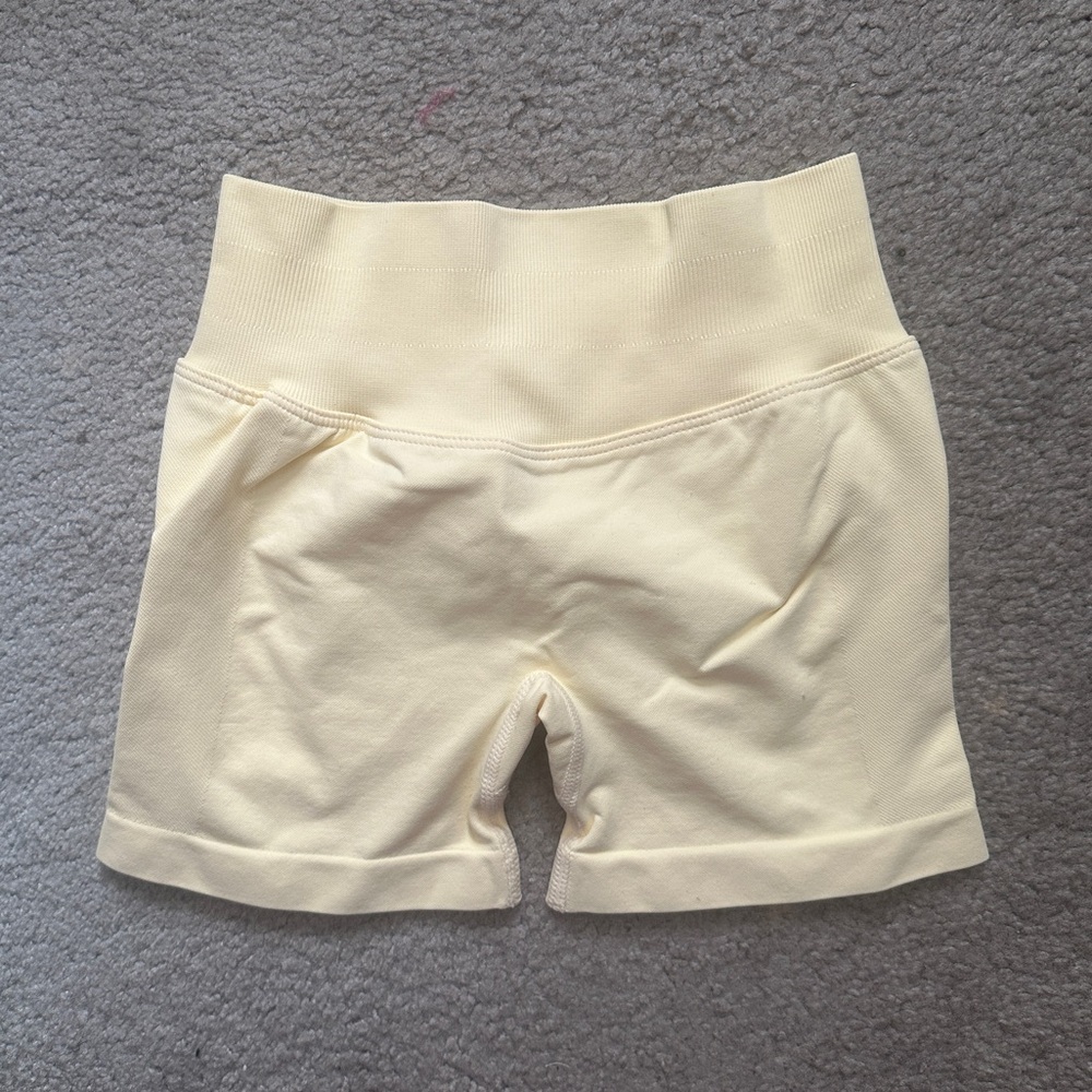 Lemon-Lime High-Waisted Shorts